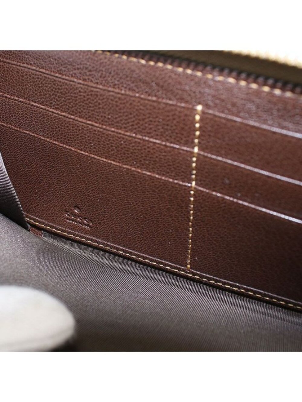 Gucci Zip Around Wallet GG Marmont Canvas - Picture 5 of 7